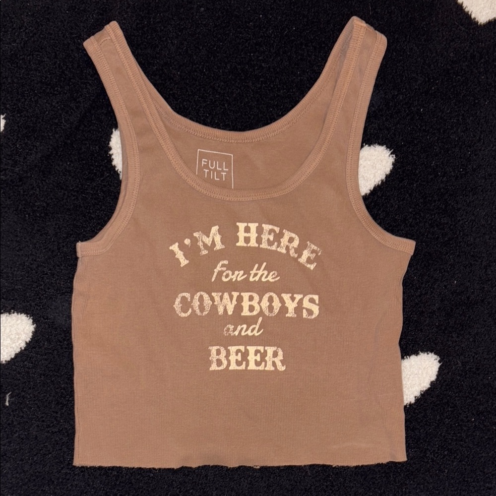 Brown Full Tilt Tank Top